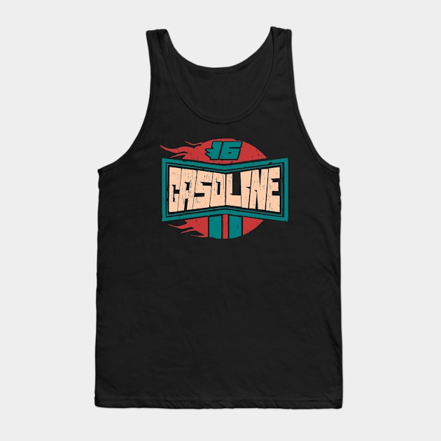 Vintage gasoline gas sign retro distressed Tank Top by SpaceWiz95